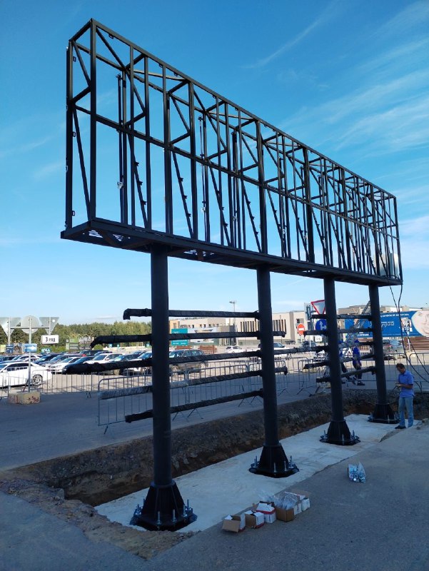 металлоконструкция медиа-экрана